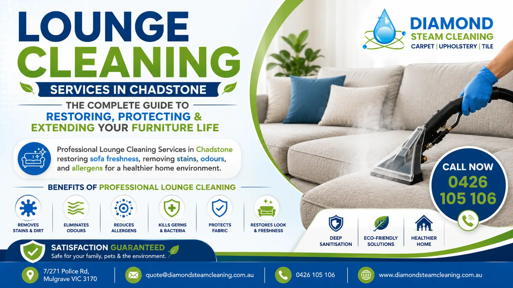 Lounge Cleaning Services in Chadstone: The Complete Guide to Restoring, Protecting & Extending Your Furniture Life 1 Professional lounge cleaning services in Chadstone for stain removal odour elimination and furniture protection